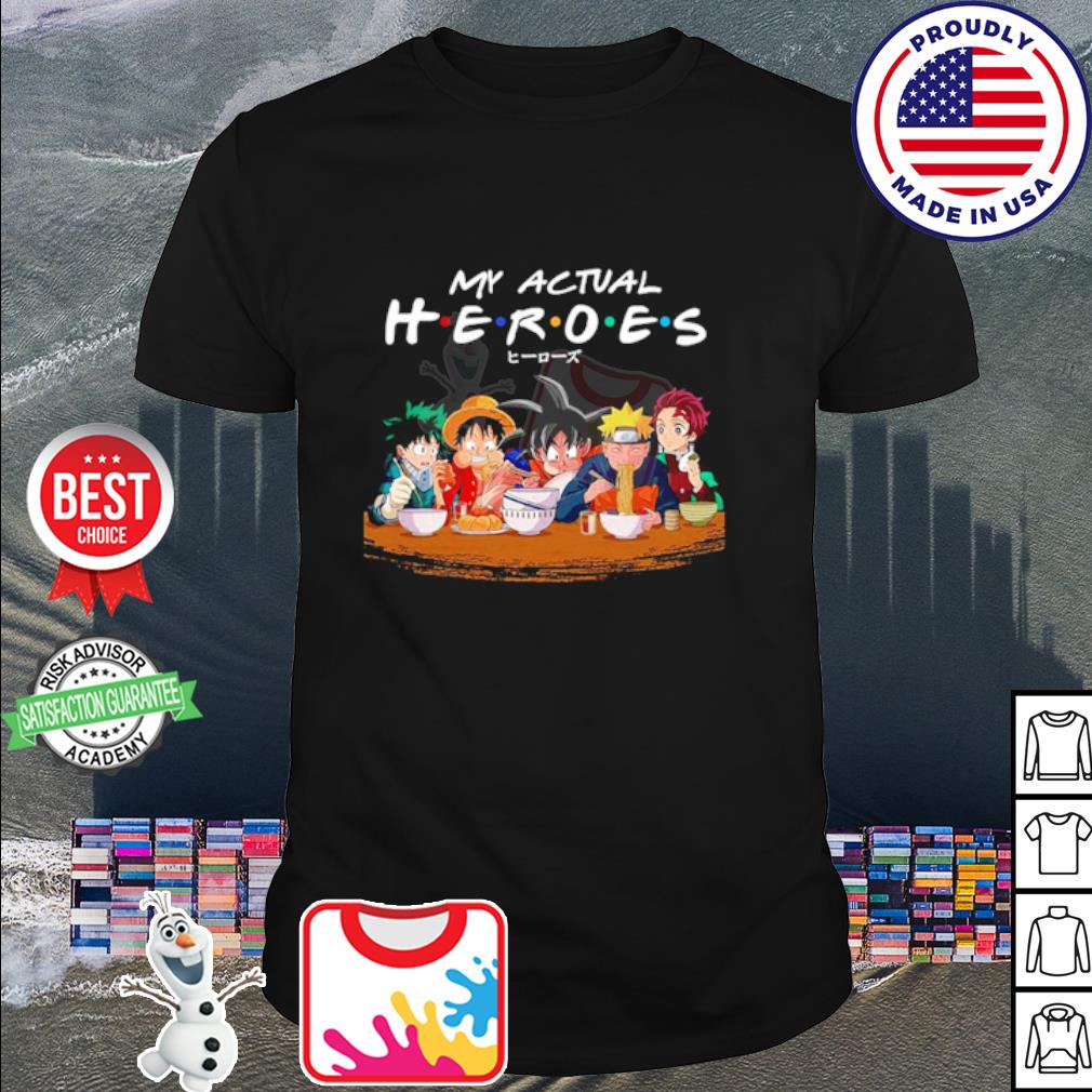 heroes anime shirt