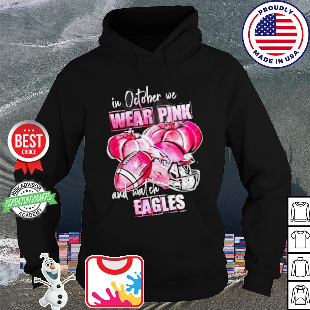 NFL Philadelphia Eagles Personalized Special Design Paisley Design We Wear  Pink Breast Cancer Hoodie T Shirt - Growkoc