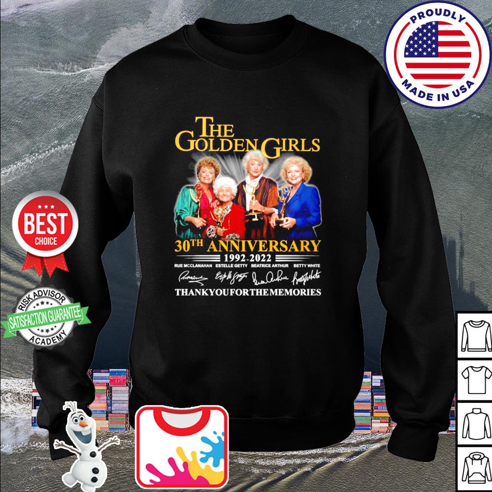 Thank You For The Memories 30 Years Of The Golden Girl 1992 2022 Signature  T-Shirt, hoodie, sweater, long sleeve and tank top