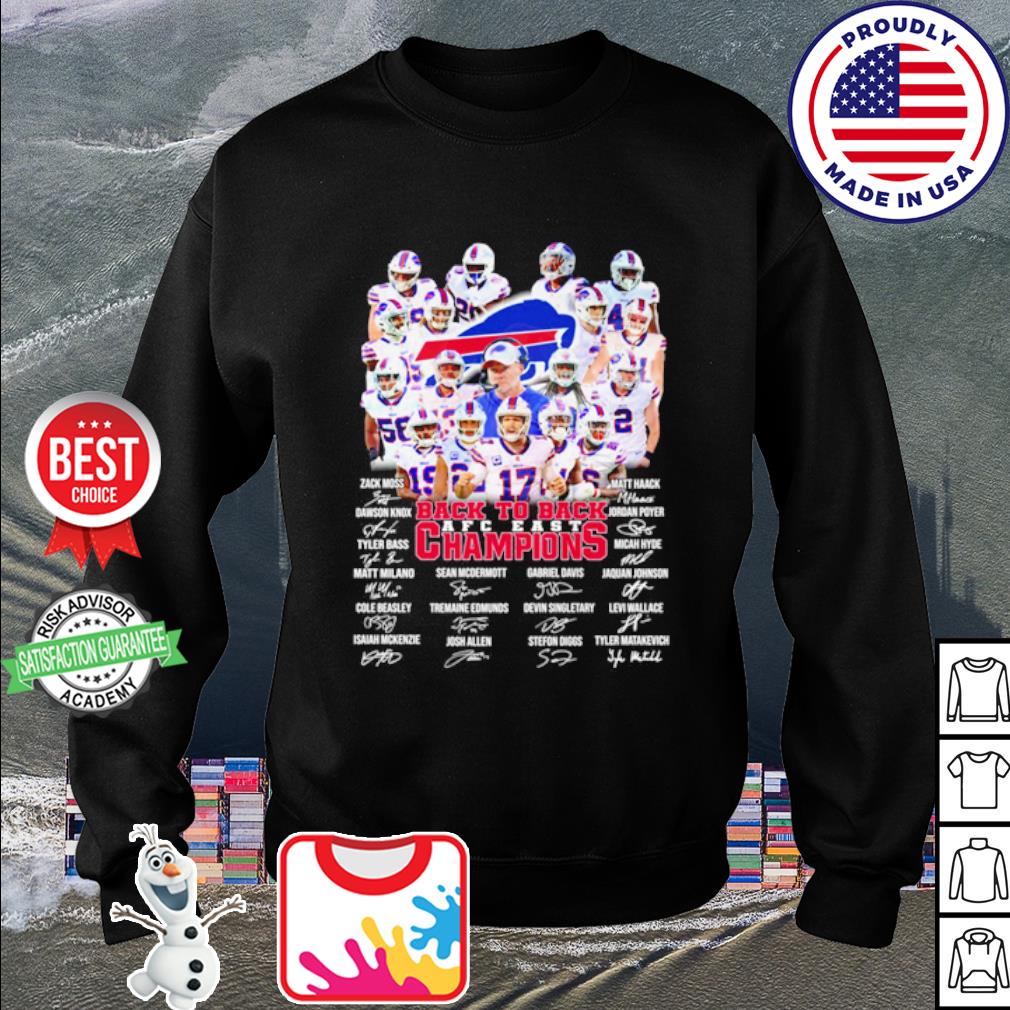 Buffalo Bills 2022 AFC East Champions Back to back to Back shirt, hoodie,  sweater, long sleeve and tank top