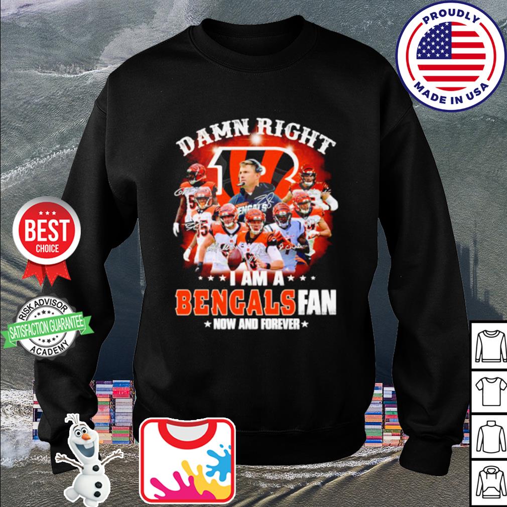 Blood Inside me damn right I am a Cincinnati Bengals fan now and forever  shirt - Limotees