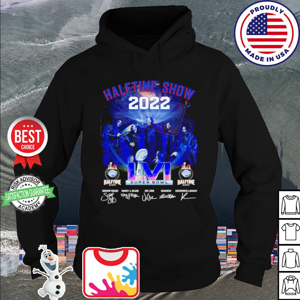 Official halftime show 2022 super bowl lvi signatures shirt, hoodie,  sweater, long sleeve and tank top