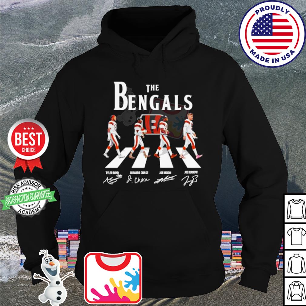 Official The Bengals Abbey Road signatures 2022 shirt, hoodie, sweater,  long sleeve and tank top