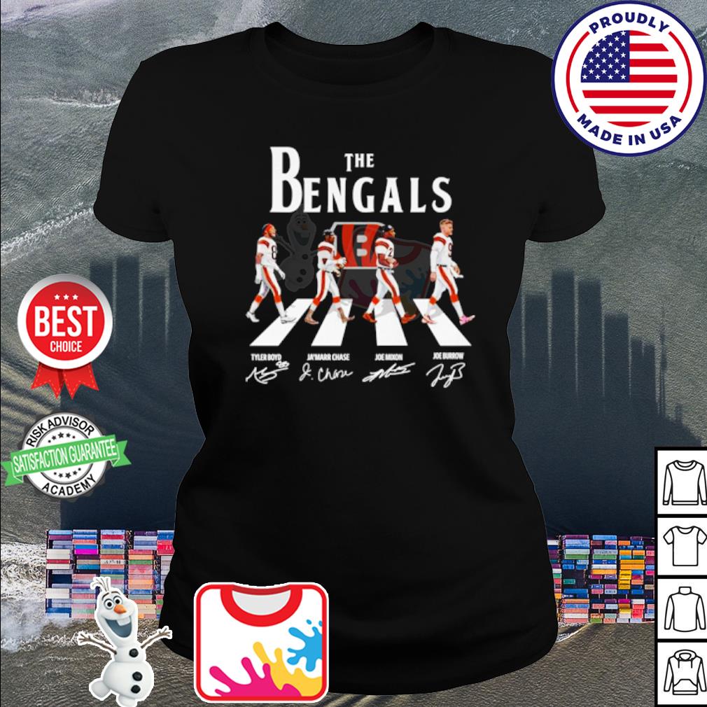 Official The Bengals Abbey Road signatures 2022 shirt, hoodie, sweater,  long sleeve and tank top