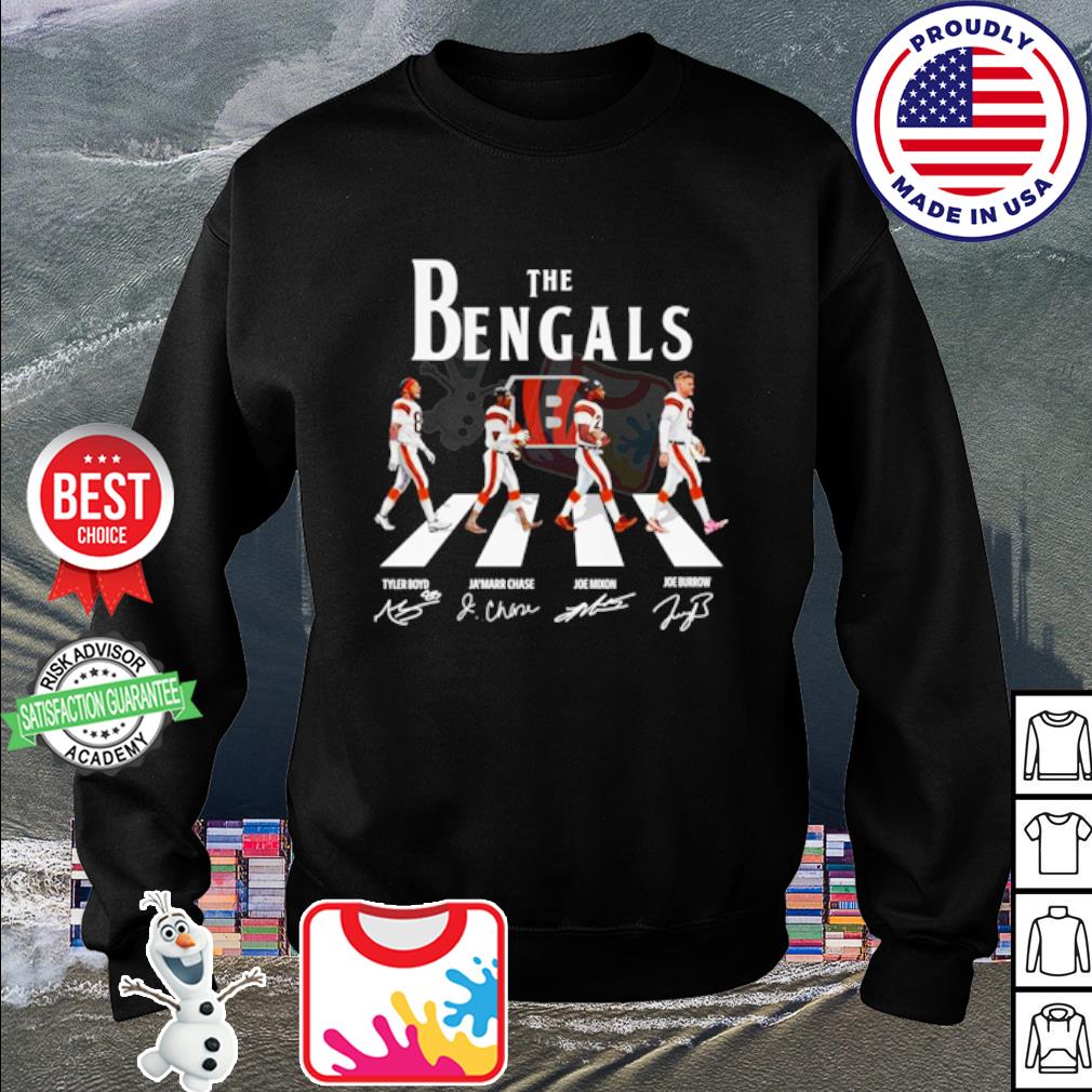 Official The Cincinnati Bengals Abbey Road Signatures Shirt, hoodie,  sweater, long sleeve and tank top