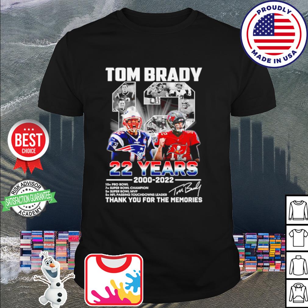 12 Tom Brady 2000 2022 Thank You For The Memories Signatures T