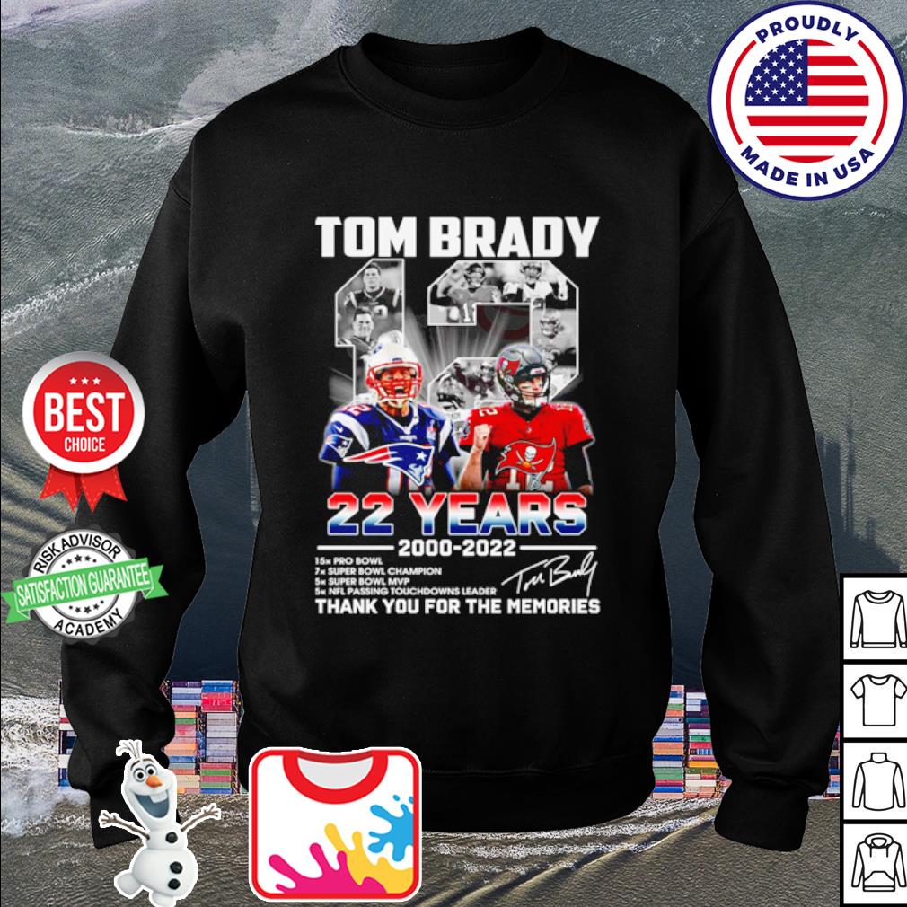 12 Tom Brady 2000 2022 Thank You For The Memories Signatures T