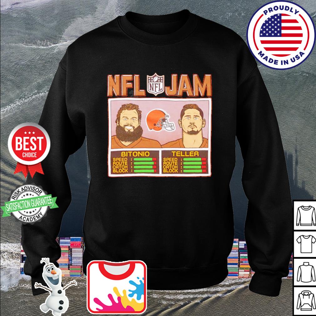 Official Nfl jam browns bitonio and teller shirt, hoodie, sweater, long  sleeve and tank top