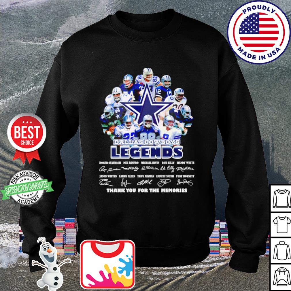 Official Dallas Cowboys the legends thank you for the memories 2023 shirt,  hoodie, sweater, long sleeve and tank top