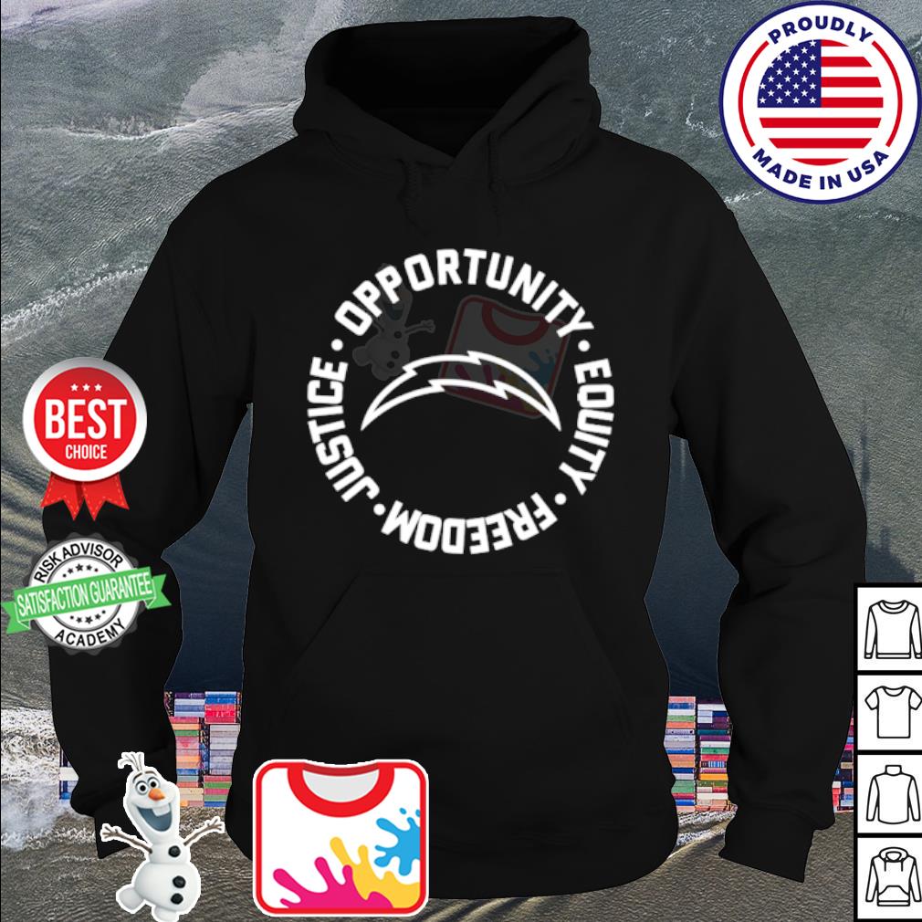 Justice Opportunity Equity Freedom shirt, hoodie, sweater