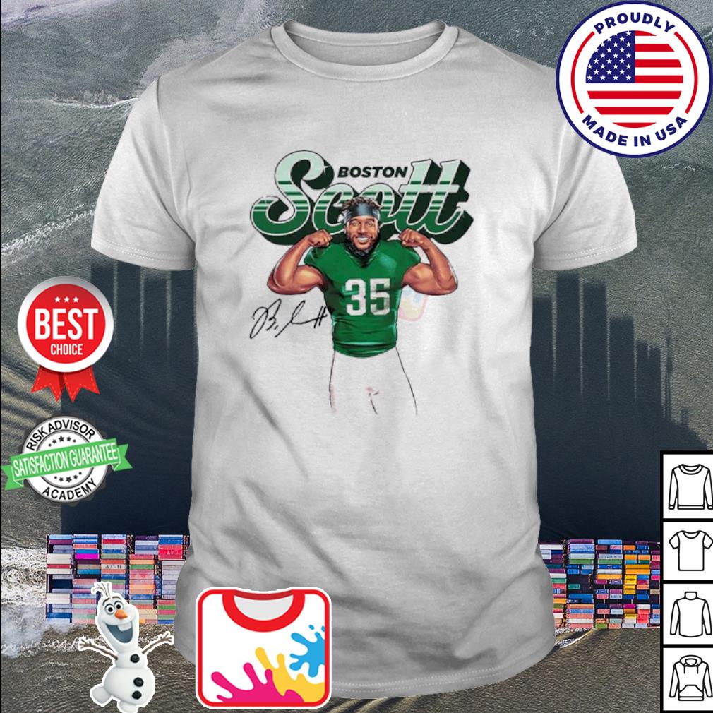 Boston Scott 35 Philadelphia Eagles football player poster shirt, hoodie,  sweater, long sleeve and tank top