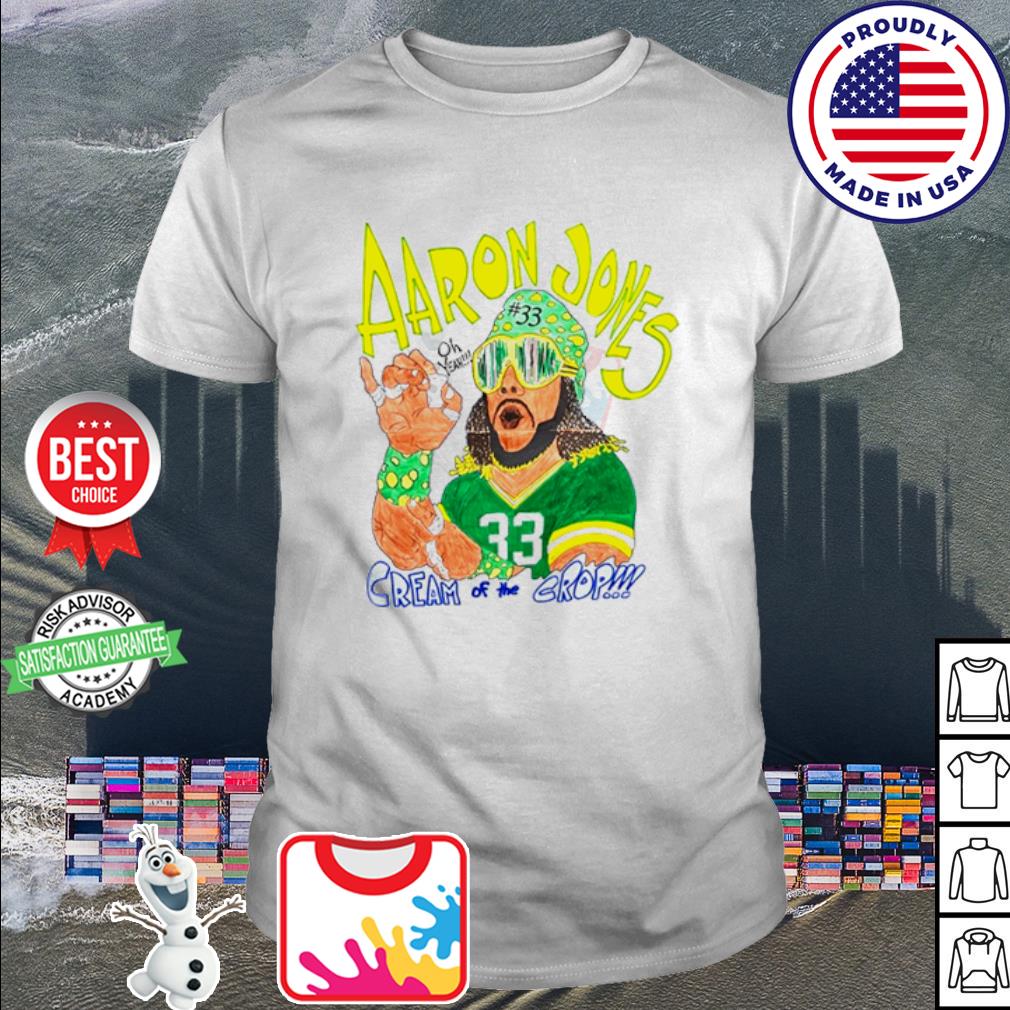 Official Aaron jones 33 cream of the crop shirt, hoodie, sweater, long  sleeve and tank top