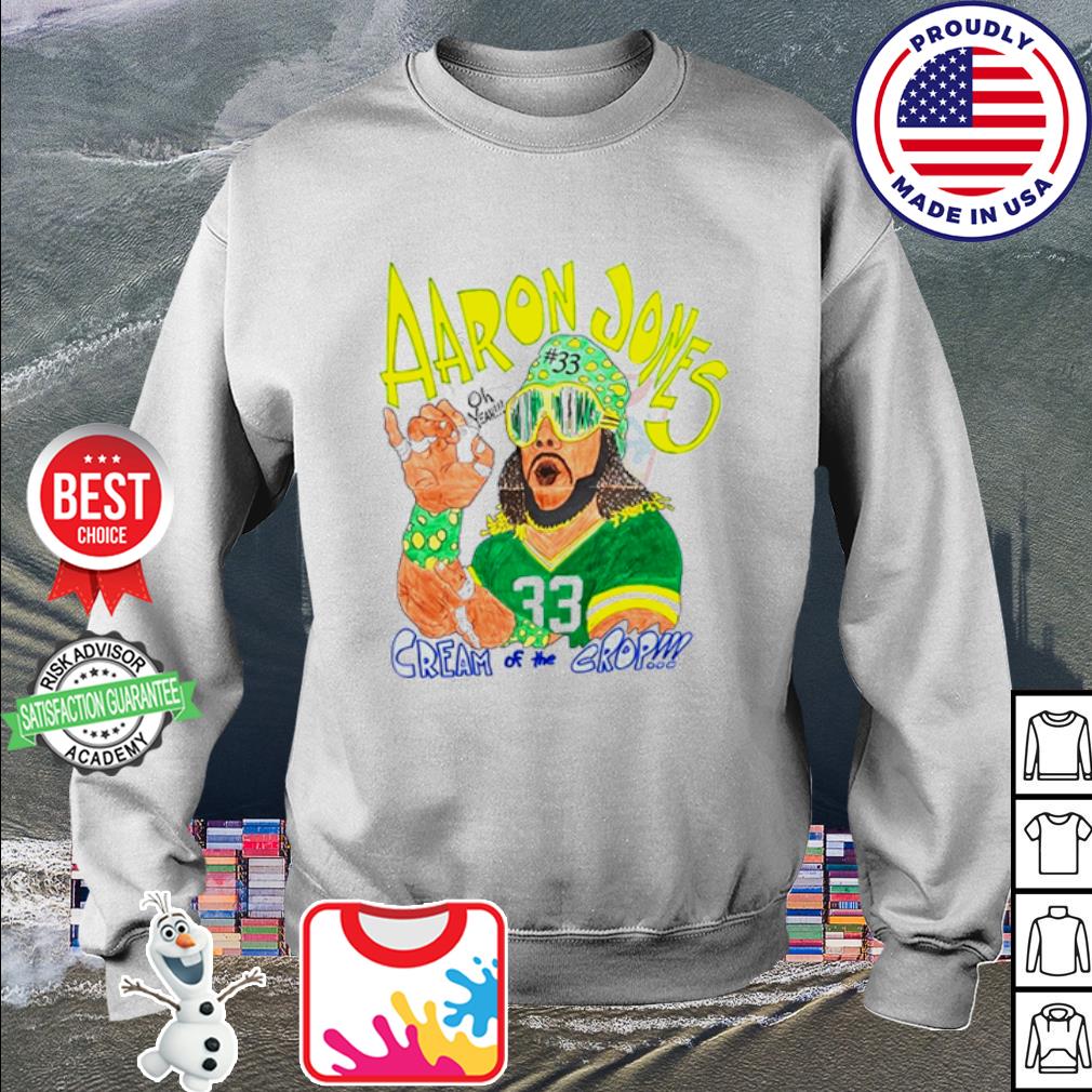 Aaron jones 33 cream of the crop 2023 shirt, hoodie, sweater, long sleeve  and tank top