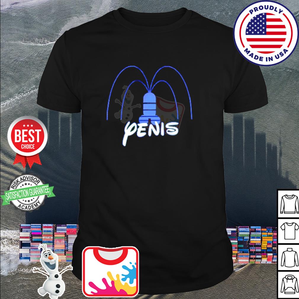 Top penis Disney logo parody shirt