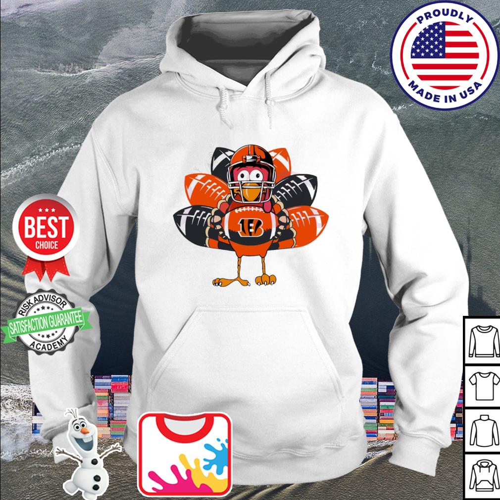 Cincinnati Bengals Turkey Thanksgiving Shirt, hoodie, sweater, long sleeve  and tank top