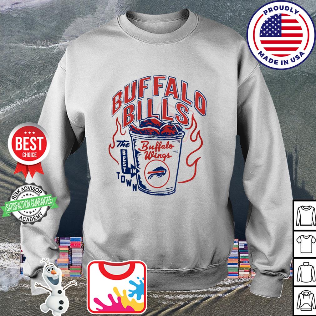 Buffalo Bills The Best In Town Buffalo Wings T-Shirt