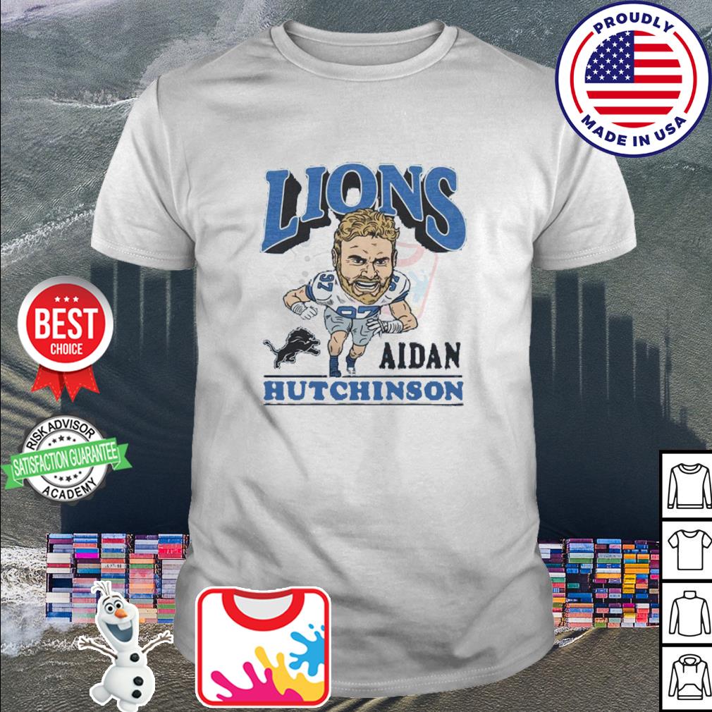 Detroit Lions Aidan Hutchinson caricature shirt, hoodie, sweater and v-neck  t-shirt