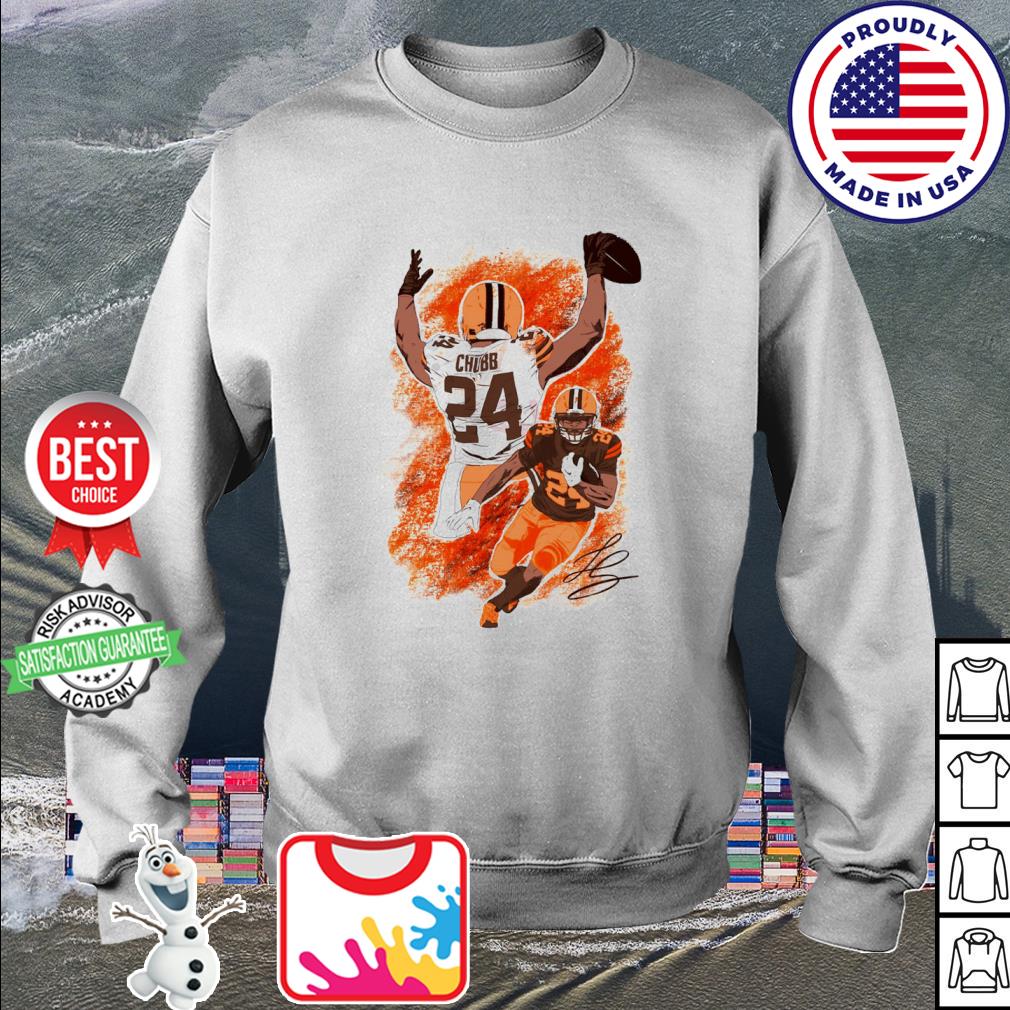 Nick Chubb Cleveland Browns signature poster shirt, hoodie, sweater and  v-neck t-shirt