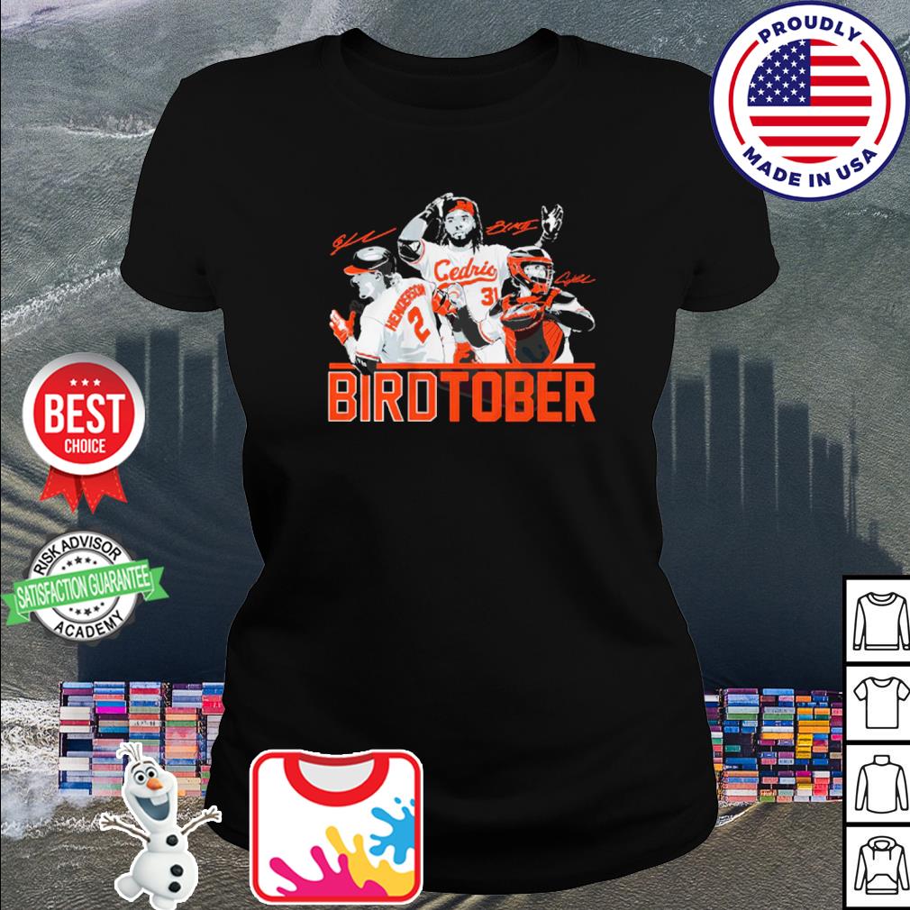 Adley Rutschman Gunnar Henderson & Cedric Mullins Birdtober Shirt, hoodie,  sweater, long sleeve and tank top