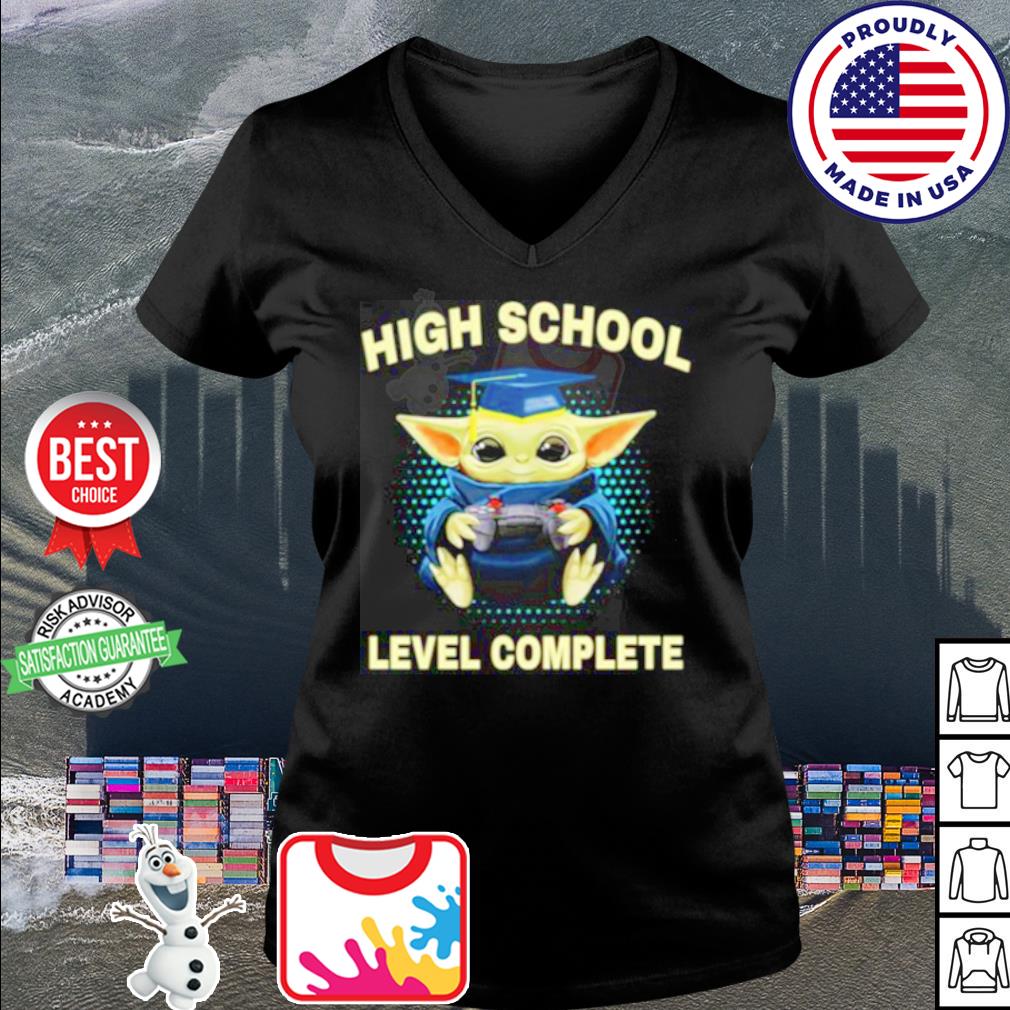 Baby Yoda High School Level Complete Shirt Hoodie Sweater Long Sleeve And Tank Top