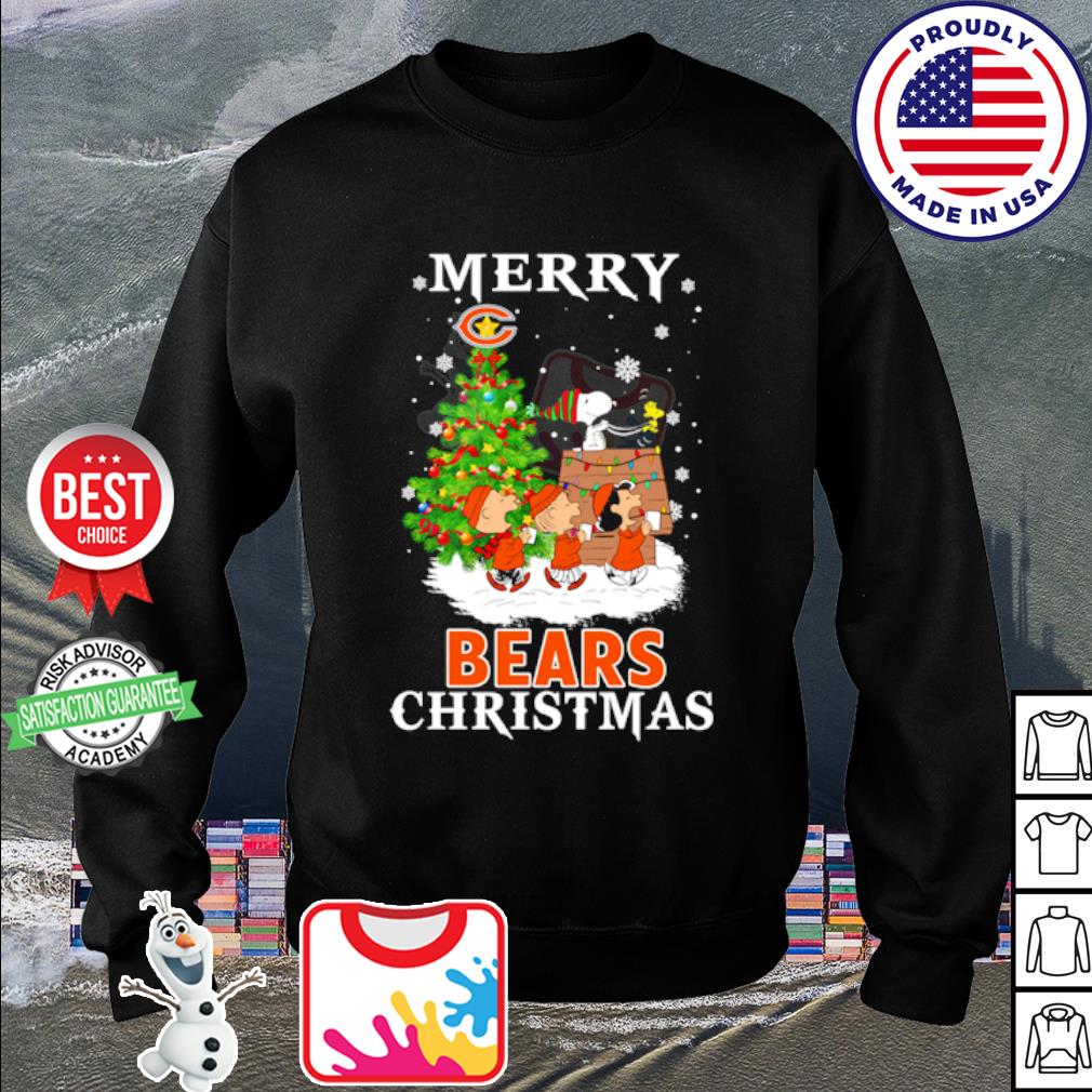 Official Christmas Snoopy Chicago Bears Shirt, hoodie, sweater, long sleeve  and tank top