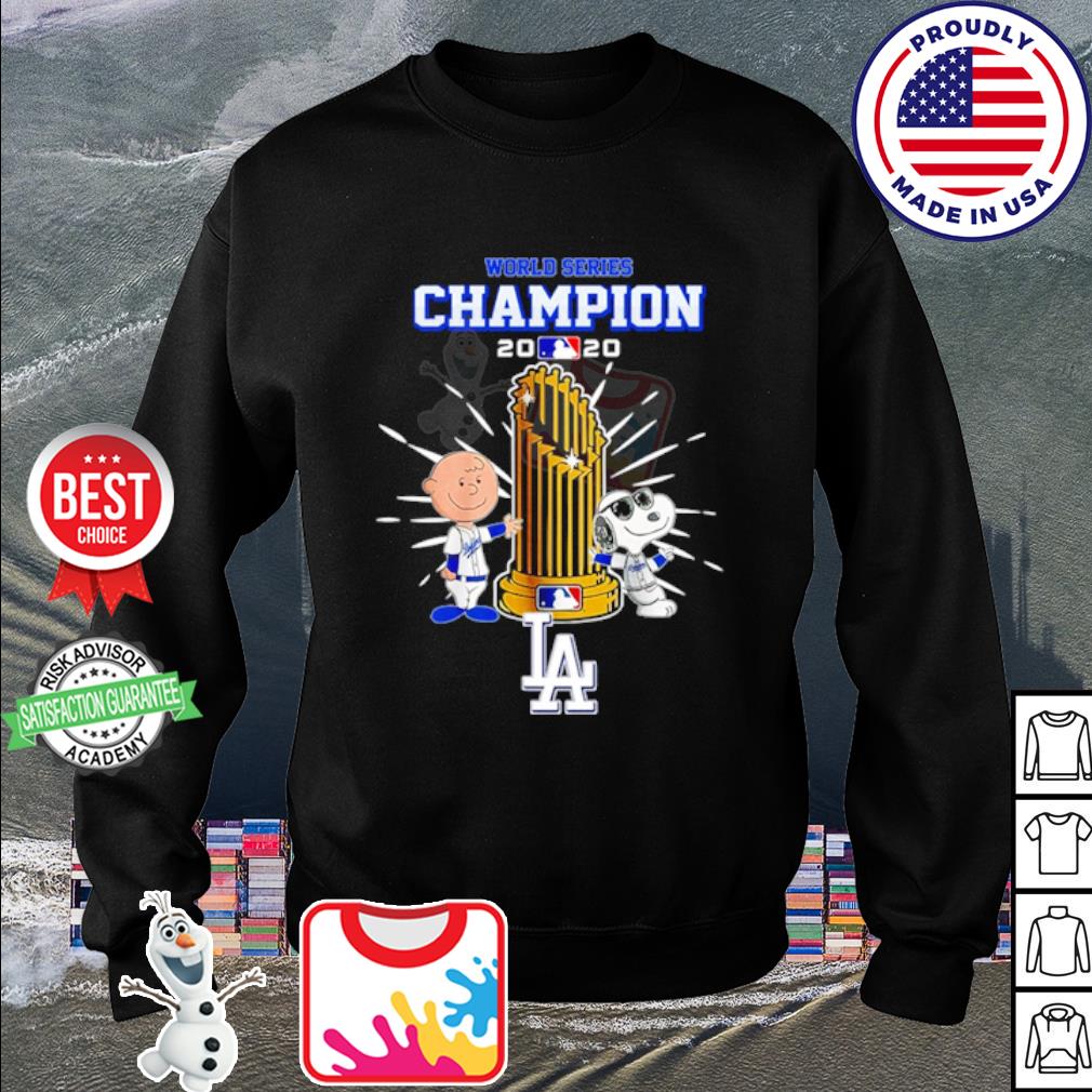Snoopy Los Angeles Dodgers World Series Champions 2020 Shirt, hoodie, tank  top, sweater and long sleeve t-shirt