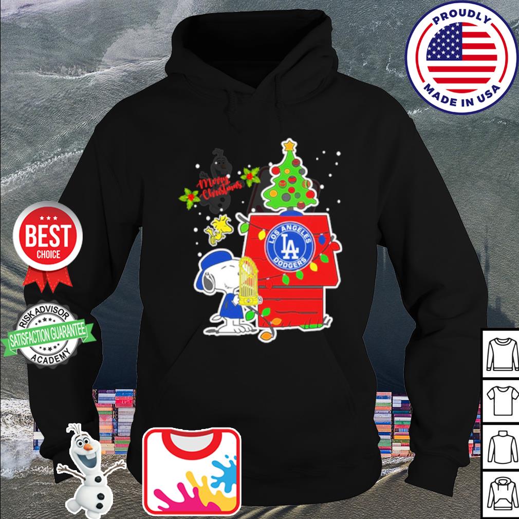 Snoopy And Friends Los Angeles Dodgers Merry Christmas sweatshirt, hoodie,  sweater, long sleeve and tank top