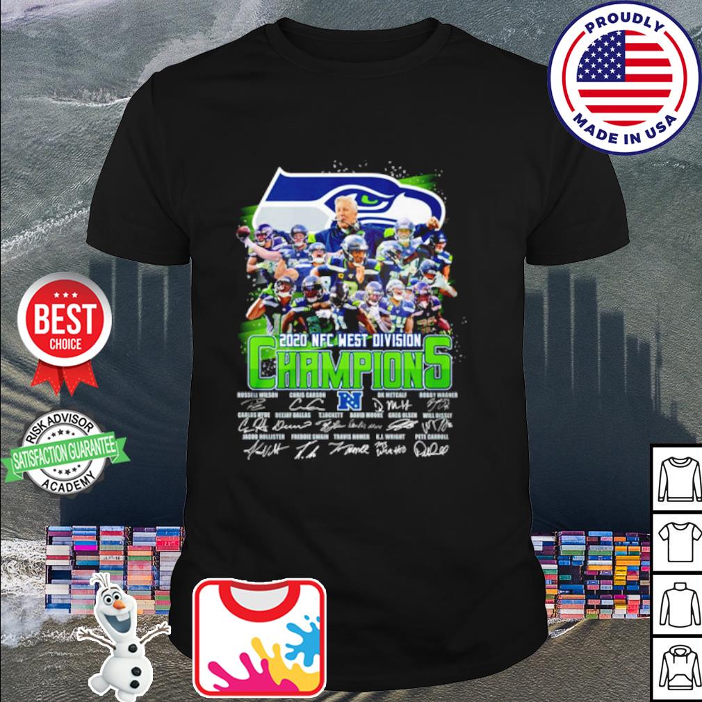 Seattle Seahawks - 2020 NFC West Division Champions NFL T-Shirt :: FansMania