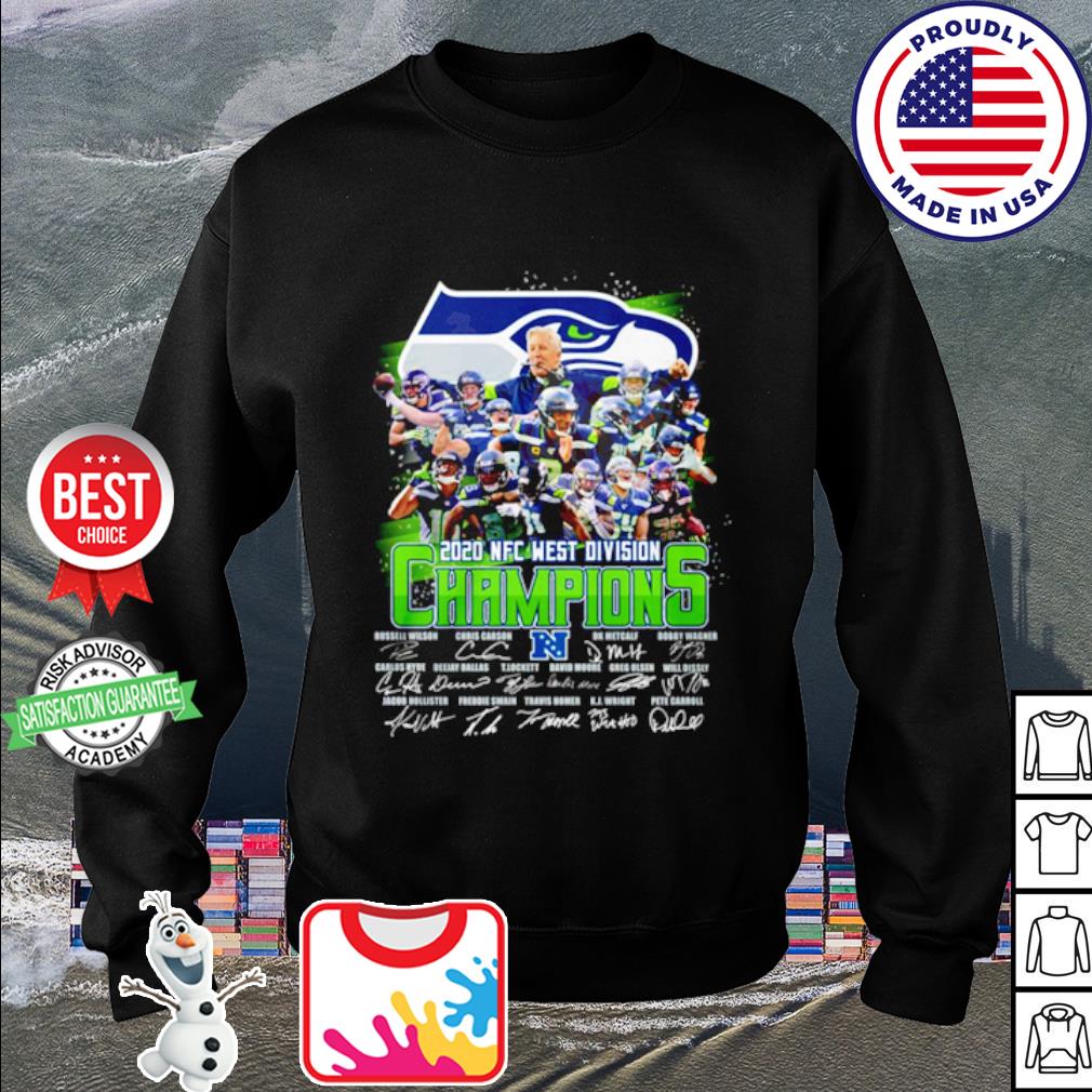 Seattle Seahawks - 2020 NFC West Division Champions NFL T-Shirt :: FansMania